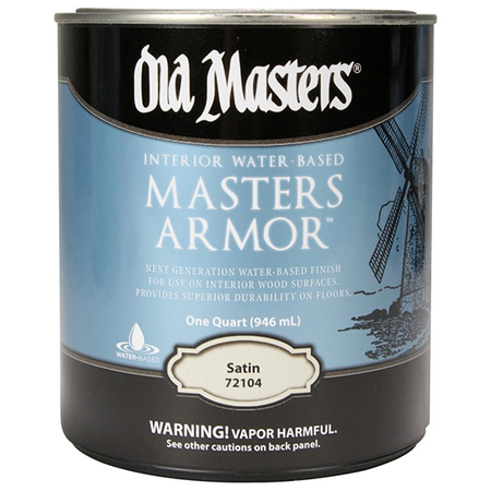 OLD MASTERS 1 Qt Masters Armor Interior Water-Based Finish, Satin 72104